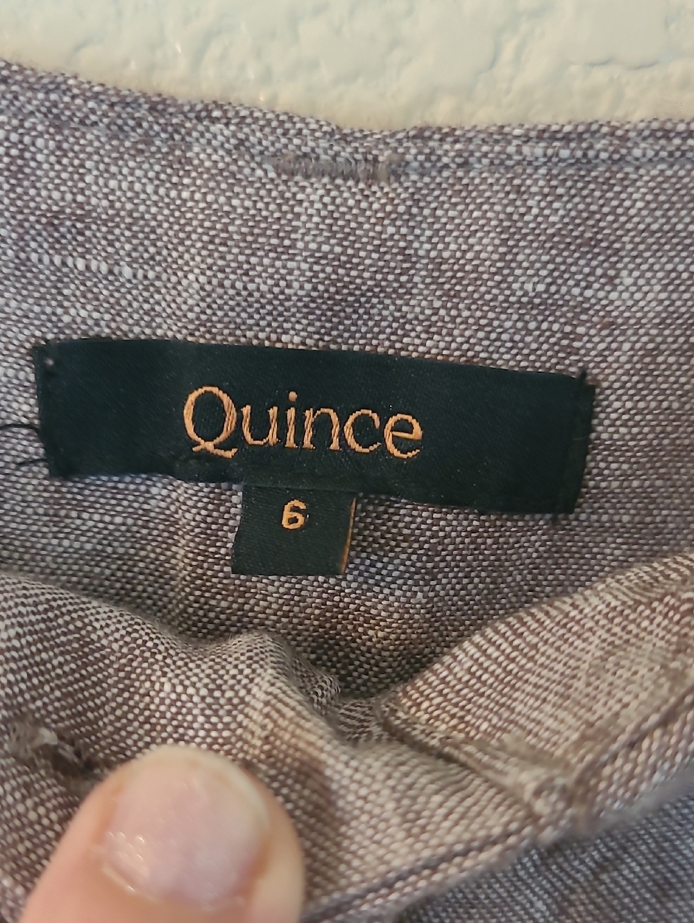 Quince Linen Wide Leg Patch Pocket Pants - Picture 6 of 8